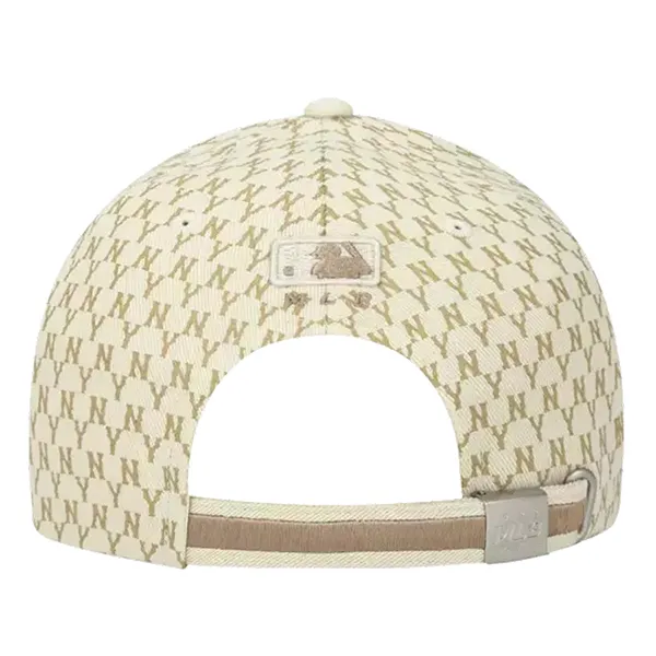 Mũ MLB NY Monogram Milk 32CPFB111-50B Màu Be