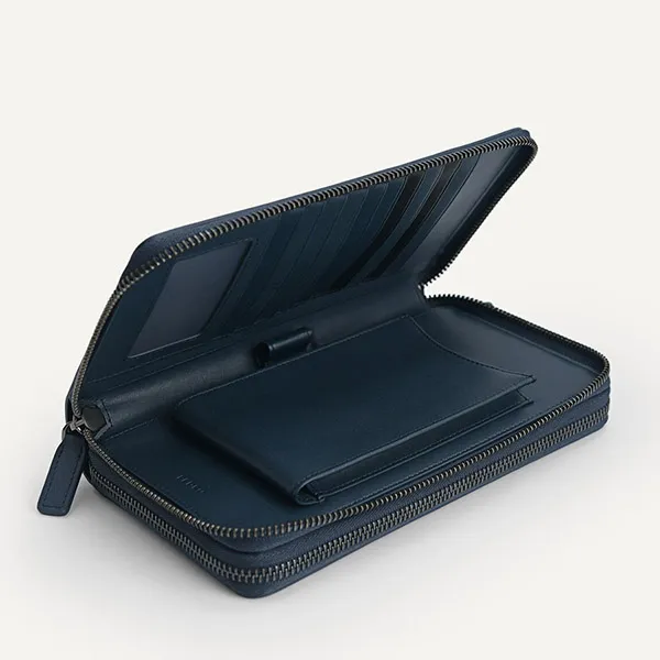 Ví Nam Pedro Leather Travel Organizer PM4-35940053 Màu Xanh Navy