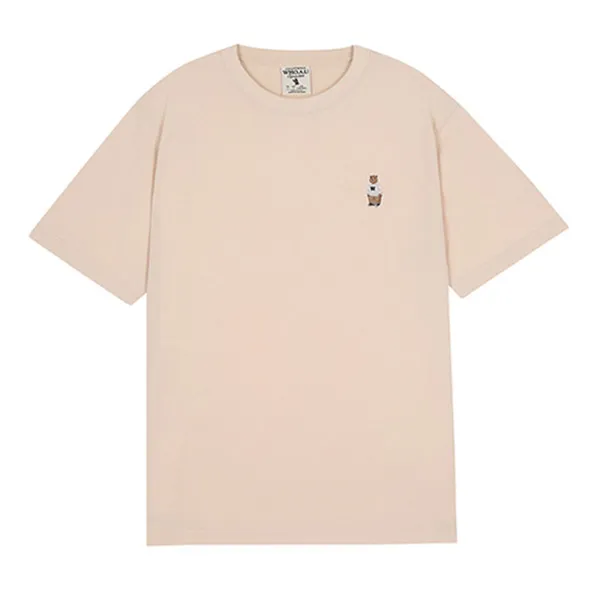 Áo Phông WHOAU Steve WHRAC2101U Tshirt Màu Beige