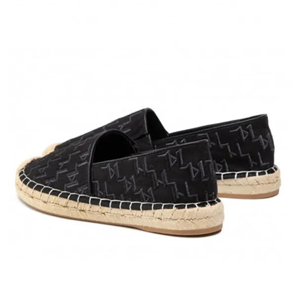 Giày Cói Slip On Karl Lagerfeld Espadryle Black Canvas Màu Đen Size 35 - Giày - Vua Hàng Hiệu