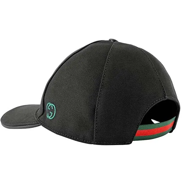 Mũ Gucci Cotton Canvas With GG Detail Baseball Cap Black Màu Đen Size S