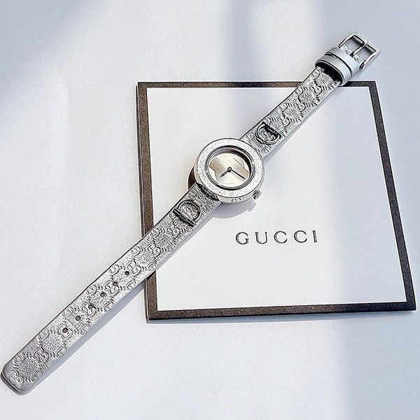 Đồng Hồ Nữ Gucci Women's U-Play Watch Quartz Sapphire Crystal Màu Bạc - 3
