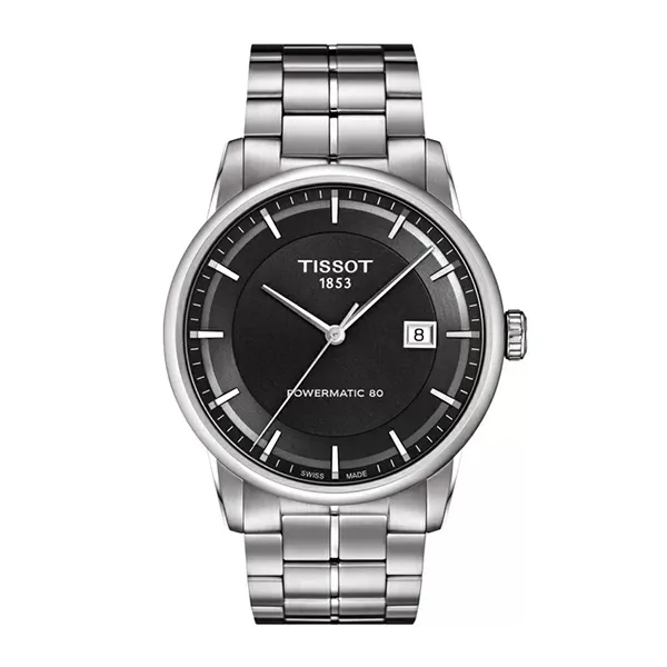 Đồng Hồ Nam Tissot T086.407.11.061.00 Sapphire Automatic Màu Bạc Mặt Xám