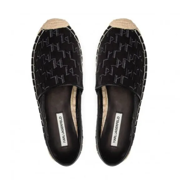 Giày Cói Slip On Karl Lagerfeld Espadryle Black Canvas Màu Đen Size 35 - Giày - Vua Hàng Hiệu