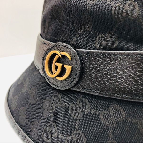 Mũ Gucci GG Canvas Bucket Hat Màu Đen Size S - 5