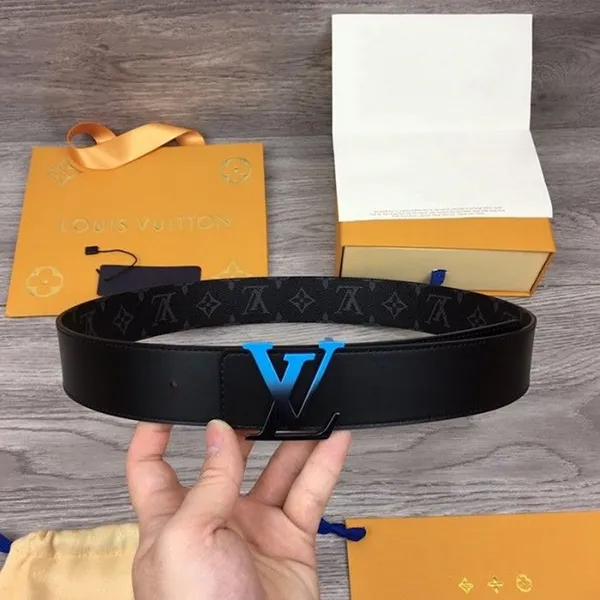 Thắt Lưng Nam Louis Vuitton Sunset 40mm Reversible Belt Màu Đen