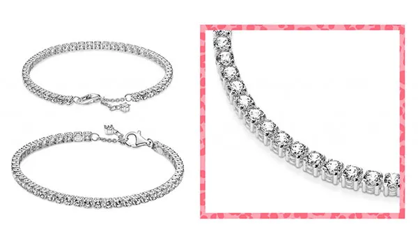 Vòng Đeo Tay Pandora Sparkling Tennis Bracelet Màu Bạc Size 18 - Trang sức - Vua Hàng Hiệu