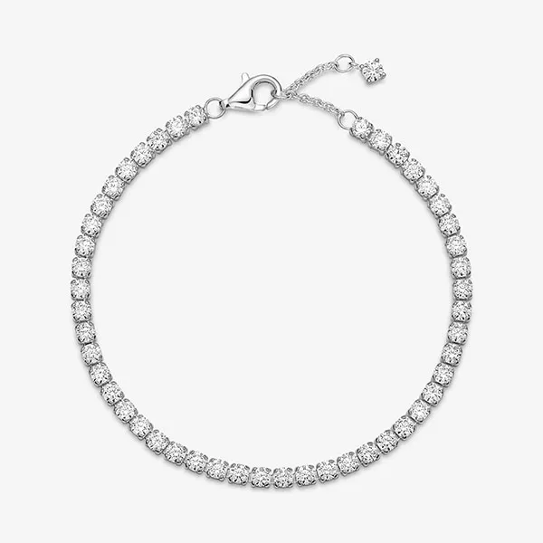 Vòng Đeo Tay Pandora Sparkling Tennis Bracelet Màu Bạc Size 18 - Trang sức - Vua Hàng Hiệu