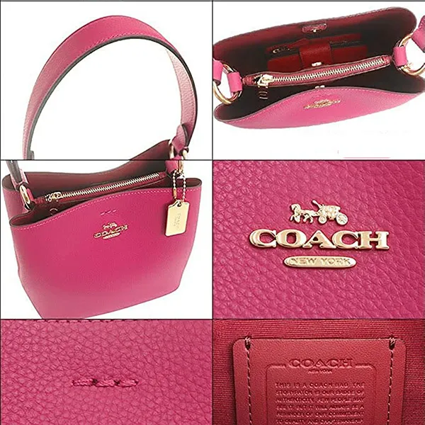 Túi Đeo Vai Coach Small Town Bucket Bag 1011 Màu Hồng