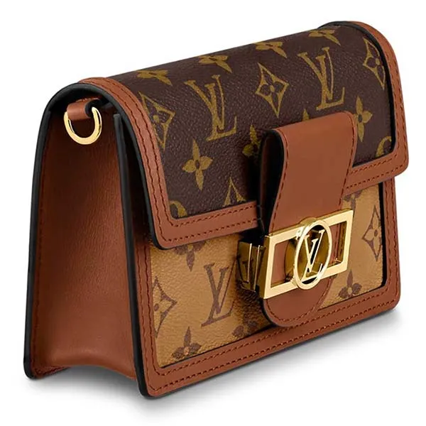 Túi Đeo Chéo Nữ Louis Vuitton LV Dauphine Chain Wallet Monogram Bag M68746 Màu Nâu - Túi xách - Vua Hàng Hiệu