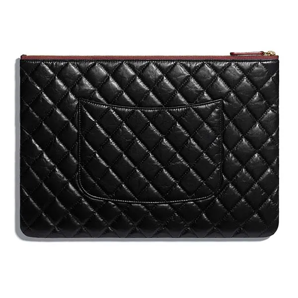 Túi Cầm Tay Chanel Pouch Classic A82726 Y04634 C3906 Màu Đen
