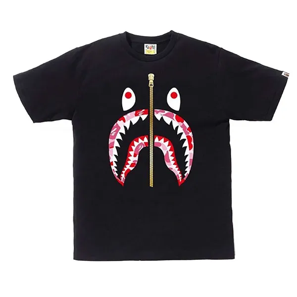 Áo Phông Bape ABC Camo Shark Tee Màu Đen Size M - Thời trang - Vua Hàng Hiệu