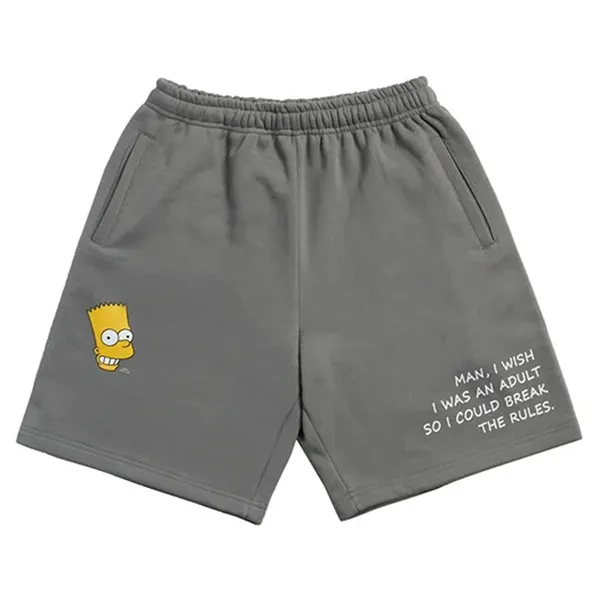 Quần Shorts Acmé De La Vie ADLV Simpsons Bart Short Pants Màu Xám - Thời trang - Vua Hàng Hiệu