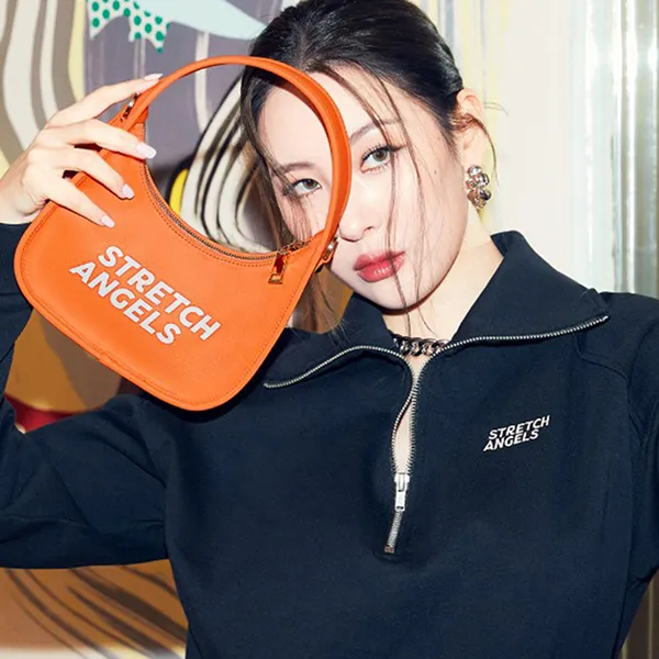 Túi Đeo Vai Stretch Angels Hobo Orange A-22S-SWBG01021-ORS Màu Cam
