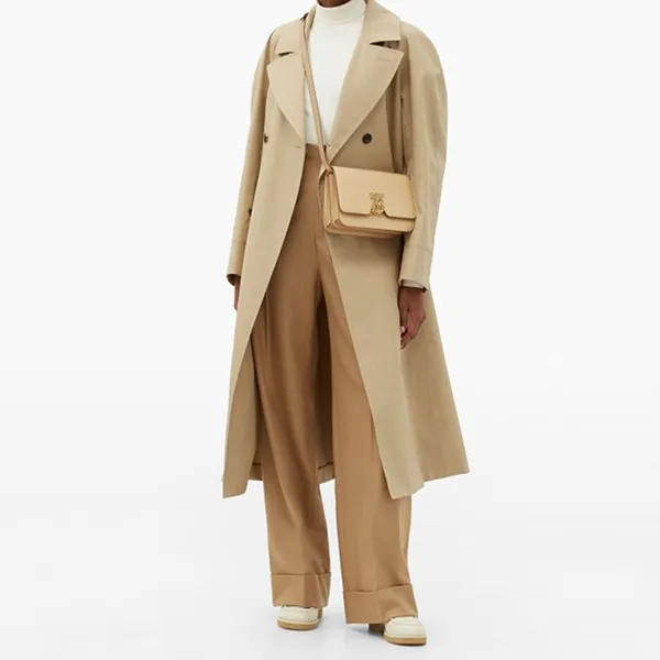 Túi Đeo Chéo Burberry TB Monogram Small Grained-Leather Cross-Body Bag Womens Màu Be - Túi xách - Vua Hàng Hiệu