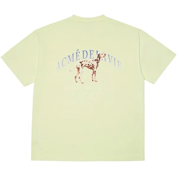Áo Phông Acmé De La Vie ADLV Dalmatian Short Sleeve Tshirt Light Yellow Màu Vàng Nhạt - Thời trang - Vua Hàng Hiệu