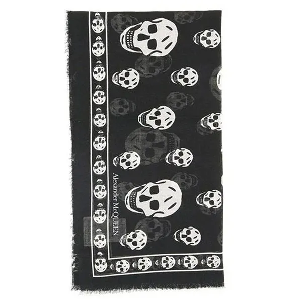 Khăn Quàng Cổ Nam Alexander Mcqueen Men's Black Foulard Skull Scarf Màu Đen - Thời trang - Vua Hàng Hiệu
