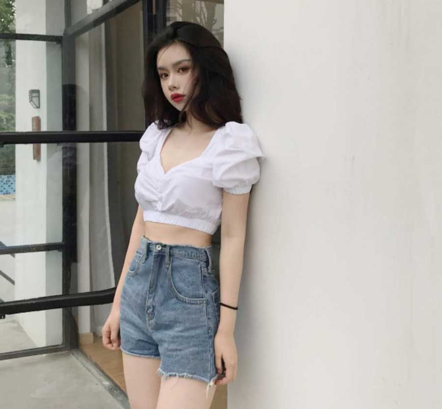 Top 11 áo croptop kiểu Hàn Quốc các nàng thích mê 10