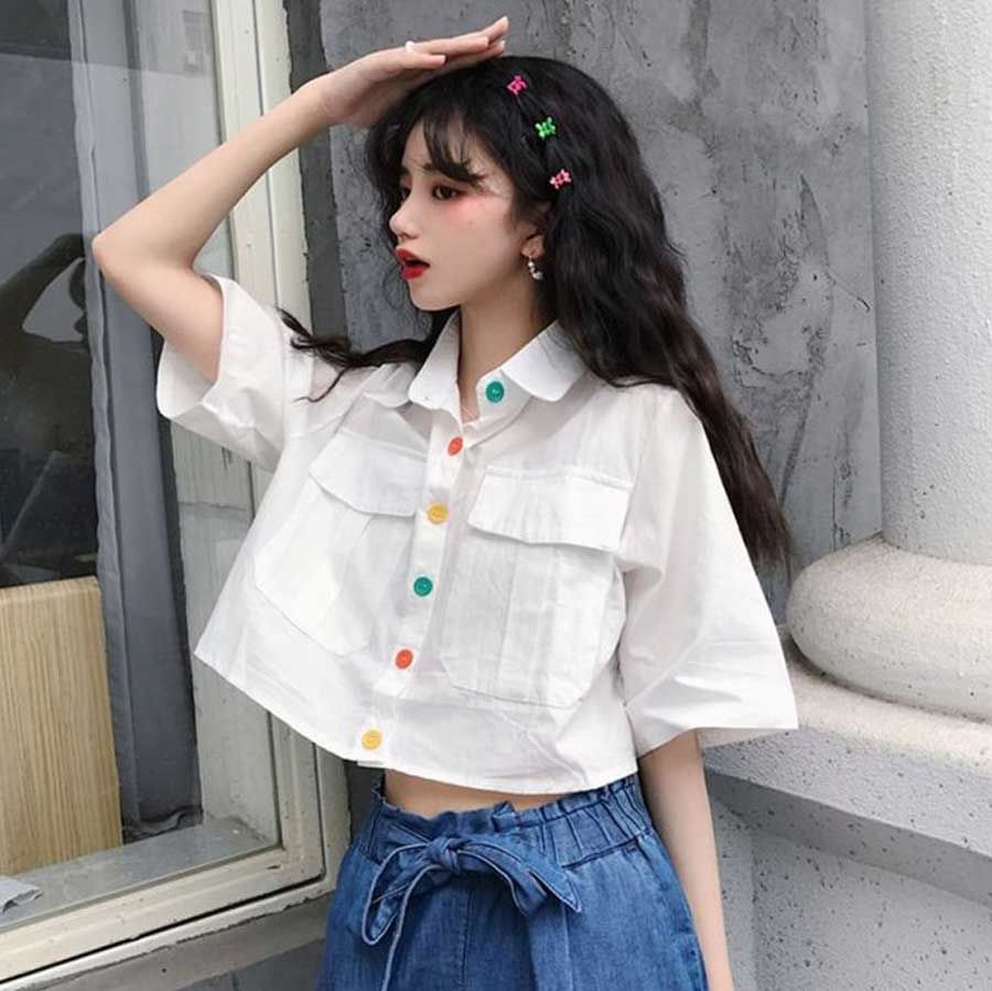 Top 11 áo croptop kiểu Hàn Quốc các nàng thích mê 7