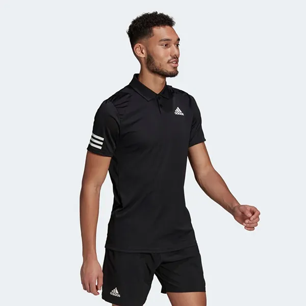 Áo Polo Nam Adidas 3 Sọc Tennis Club Màu Đen Size L