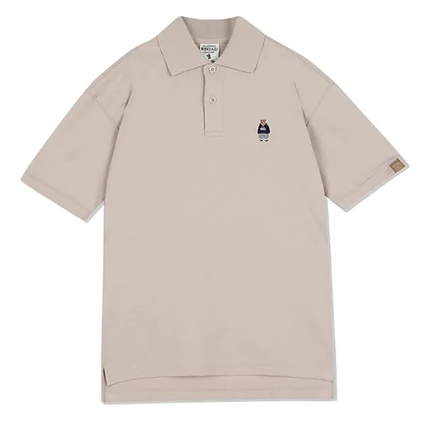 Áo Polo WHOAU Steve Short Sleeve Collar T-Shirt - WHHAC2414U Màu Beige Size S - Thời trang - Vua Hàng Hiệu