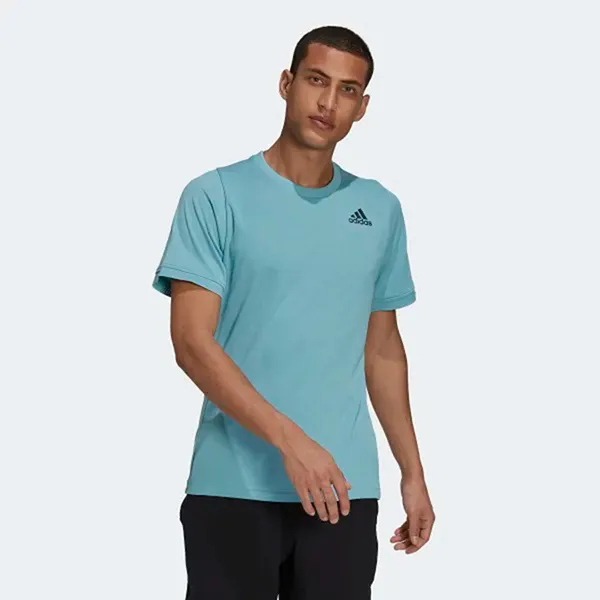 Áo Thun Adidas Tennis Freelift H50278 Tshirt Màu Xanh Blue - 1
