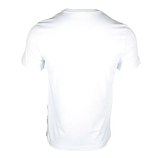 Áo Phông Lacoste Men's Crew Neck 3D Lettered Colorblock Cotton T-Shirt Màu Trắng/Xanh Da Trời/Xanh Navy Size M
