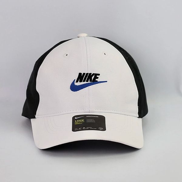 Mũ Nike Cap Heritage86 Swoosh AJ6721-010 Màu Trắng Đen - 1