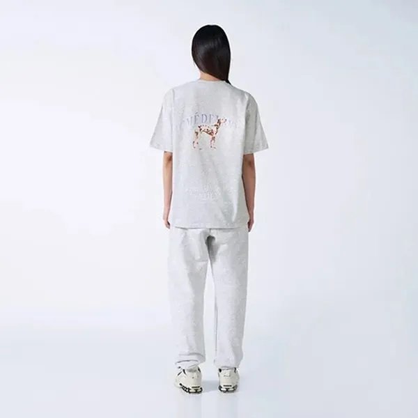 Áo Phông Acmé De La Vie ADLV Dalmatian Short Sleeve Tshirt Melange Màu Xám