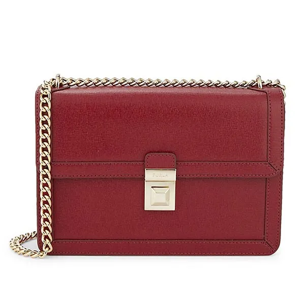 Túi Đeo Chéo Furla Dixie Small Leather Red Crossbody Bag Màu Đỏ