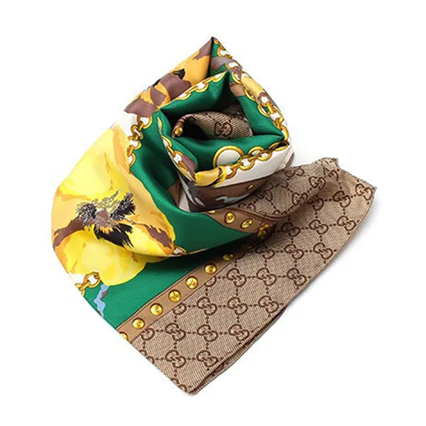 Khăn Quàng Cổ Gucci New GG Floral Summer Silk Shawl Wrap 90 Phối Màu - Thời trang - Vua Hàng Hiệu