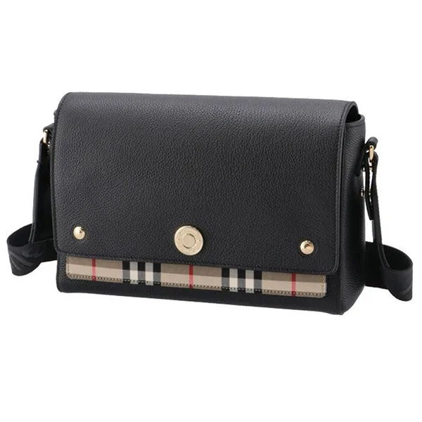 Túi Đeo Chéo Nữ Burberry Medium Vintage Check Note Black Crossbody Bag Màu Đen - Túi xách - Vua Hàng Hiệu