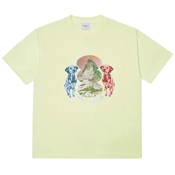 Áo Phông Acmé De La Vie ADLV Dalmatian Short Sleeve Tshirt Light Yellow Màu Vàng Nhạt - Thời trang - Vua Hàng Hiệu
