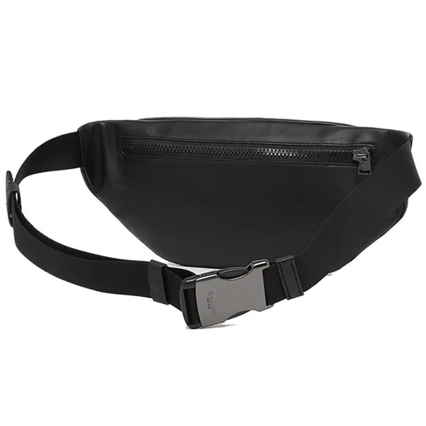 Túi Đeo Chéo Nam Coach Shoulder Men's Track Smooth Calf Leather Belt Bag C2716 Màu Đen