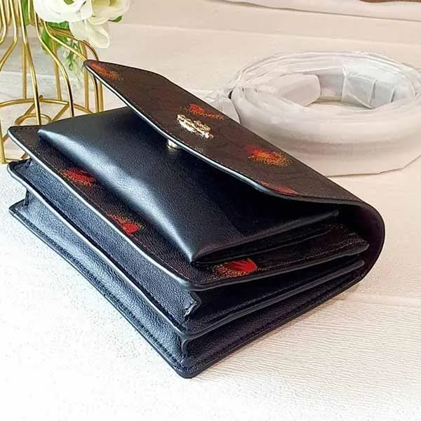 Túi Đeo Chéo Coach Klare Foldover Beltbag Màu Nâu Đen