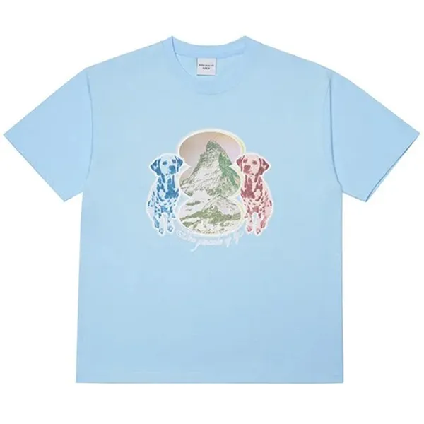 Áo Phông Acmé De La Vie ADLV Dalmatian Short Sleeve Tshirt Sky Màu Xanh Blue