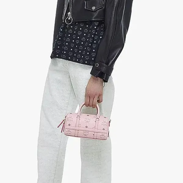 Túi Xách Tay MCM Delmy Boston Bag Visetos Pink MWBBAER01QH001 Màu Hồng - Túi xách - Vua Hàng Hiệu