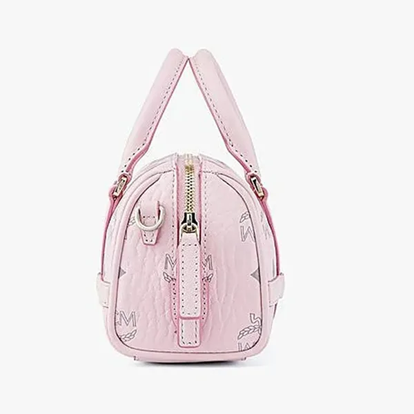 Túi Xách Tay MCM Delmy Boston Bag Visetos Pink MWBBAER01QH001 Màu Hồng - Túi xách - Vua Hàng Hiệu