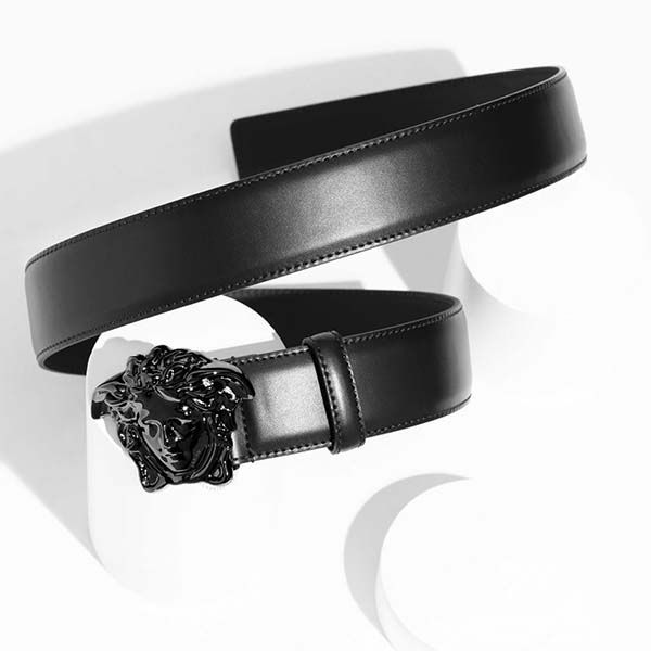 Thắt Lưng Versace Palazzo With Medusa Buckle Belt 40mm Màu Đen - 4