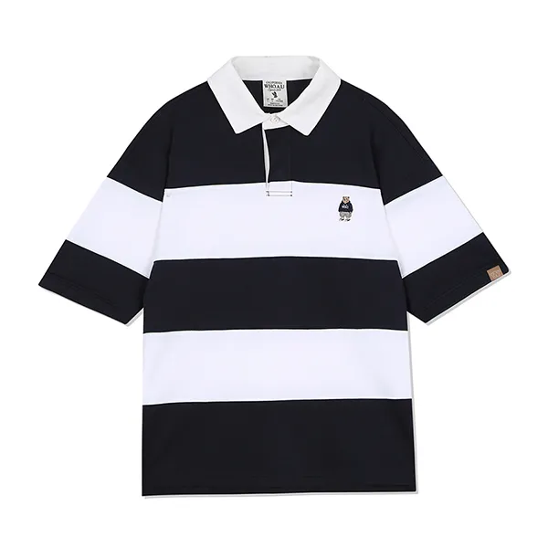 Áo Polo WHOAU Steve WHHAC2435U Màu Đen Trắng - Thời trang - Vua Hàng Hiệu