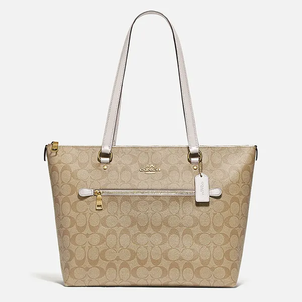Túi Xách Coach Gallery Tote In Signature Canvas F79609 Màu Kaki - Túi xách - Vua Hàng Hiệu