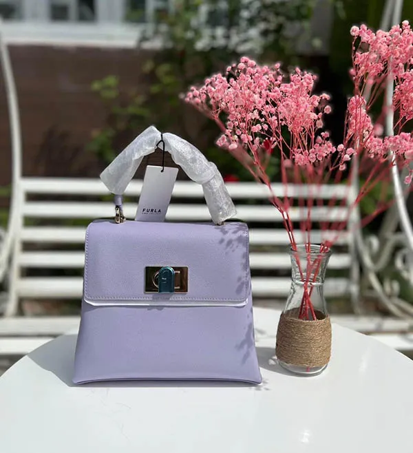 Túi Xách Furla 1927 Small Top Handle Glycine Màu Tím - Túi xách - Vua Hàng Hiệu