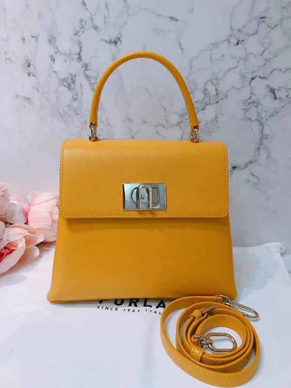 Túi Xách Furla 1927 Small Top Handle Yellow Màu Vàng - Túi xách - Vua Hàng Hiệu