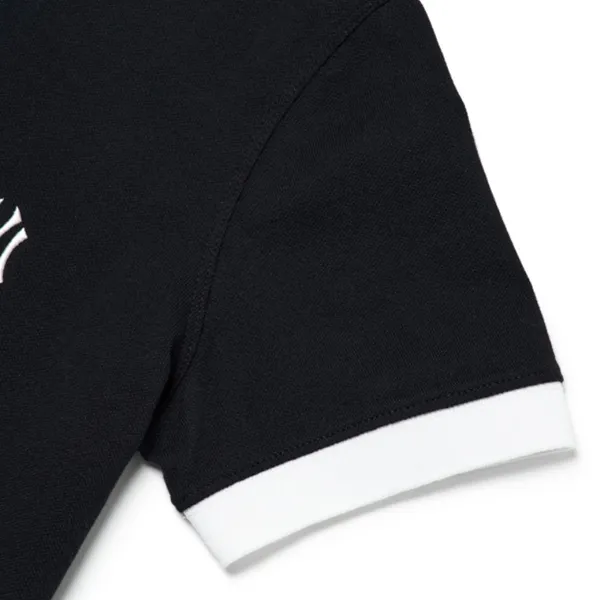 Áo Tshirt Polo MLB Basic Slim Fit Collar La Dodgers 3FPQ03023-07BLD Màu Đen Viền Trắng