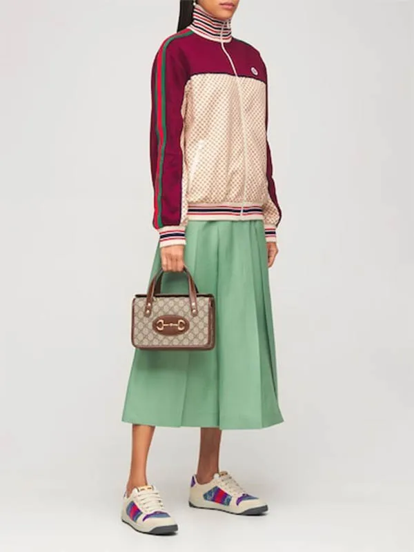 Túi Hộp Gucci Mini 1955 Horsebit Top Handle Bag Màu Nâu