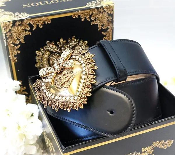 Thắt Lưng Dolce & Gabbana D&G Women's Devotion Buckle Belt BE1316-AK861-80999 Màu Đen