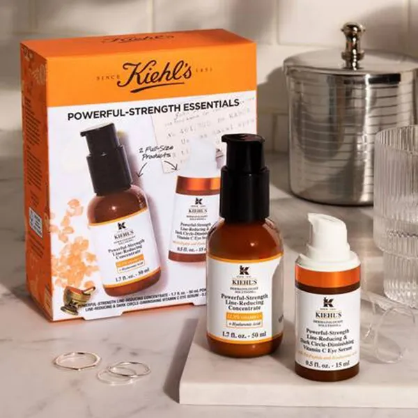 Set Serum Dưỡng Mắt Vitamin C Kiehl's Since 1851 Powerful-Strength Essentials (50ml + 15ml)