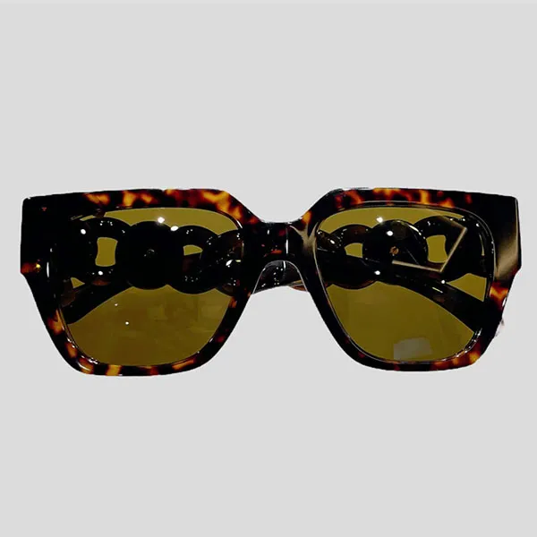 Kính Mát Versace Havana Gọng Xích Mix Charm Medusa Màu Đen - Kính mắt - Vua Hàng Hiệu