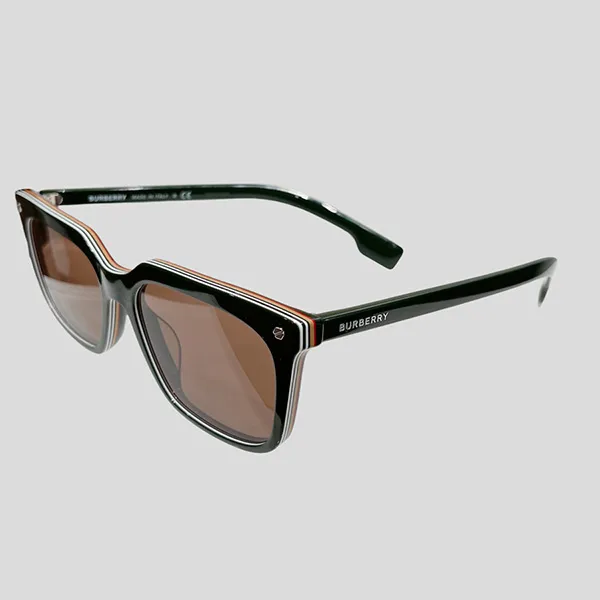 Kính Mát Burberry Form Wayfare Dark Green Layer Signature Màu Nâu Đen - Kính mắt - Vua Hàng Hiệu