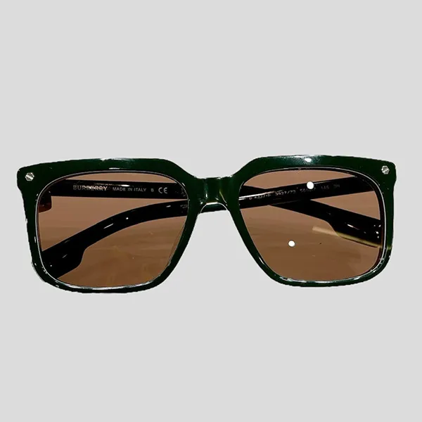Kính Mát Burberry Form Wayfare Dark Green Layer Signature Màu Nâu Đen - Kính mắt - Vua Hàng Hiệu